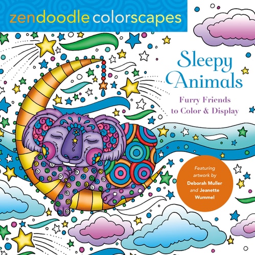 Zendoodle Colorscapes: Sleepy Animals: Furry Friends To Color & Display