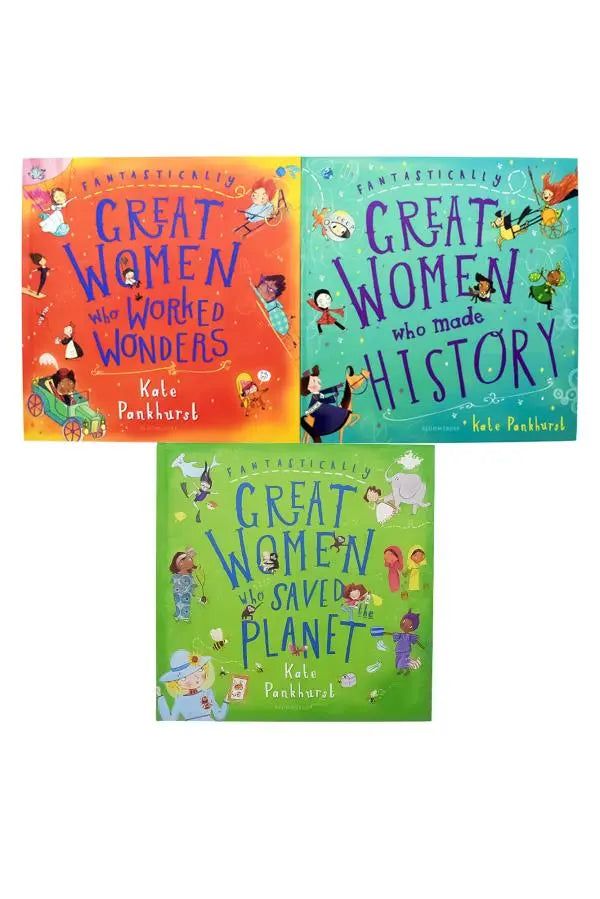 Fantastically Great Women 3 Book Hardback Box Set By Kate Pankhurst